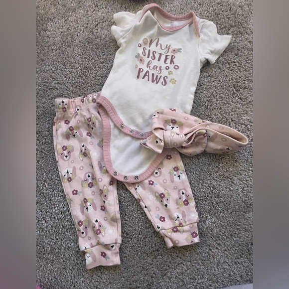 chick pea Matching Sets Baby Items Sale 3 Piece 3m My Sister Has